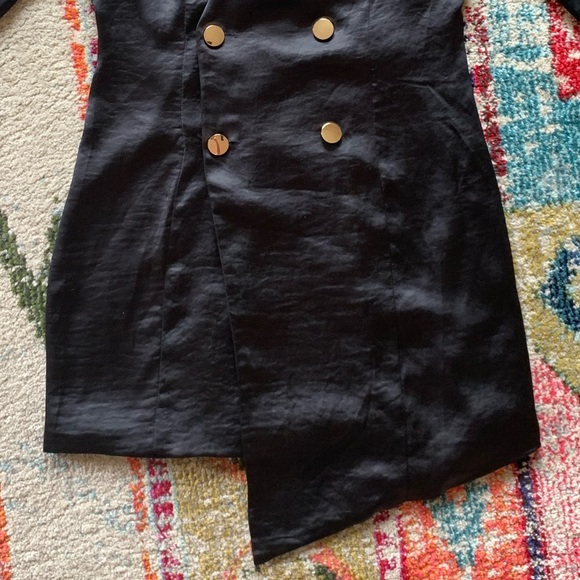 Vici Black Satin Dress - Picture 4 of 4